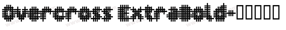 Overcross ExtraBold字体转换